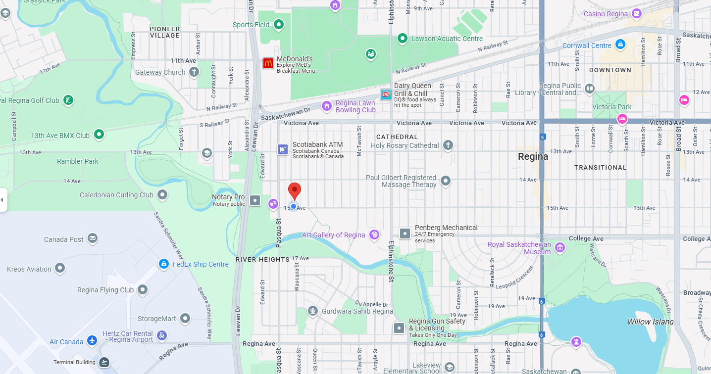 CnZO location in Regina